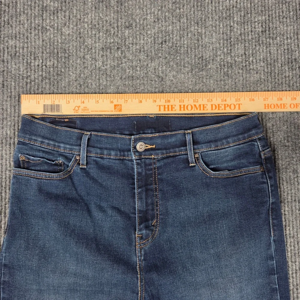 Levi Strauss Co Womens Bootcut Jeans Dark Wash Size 14 Short Medium - Picture 7 of 8